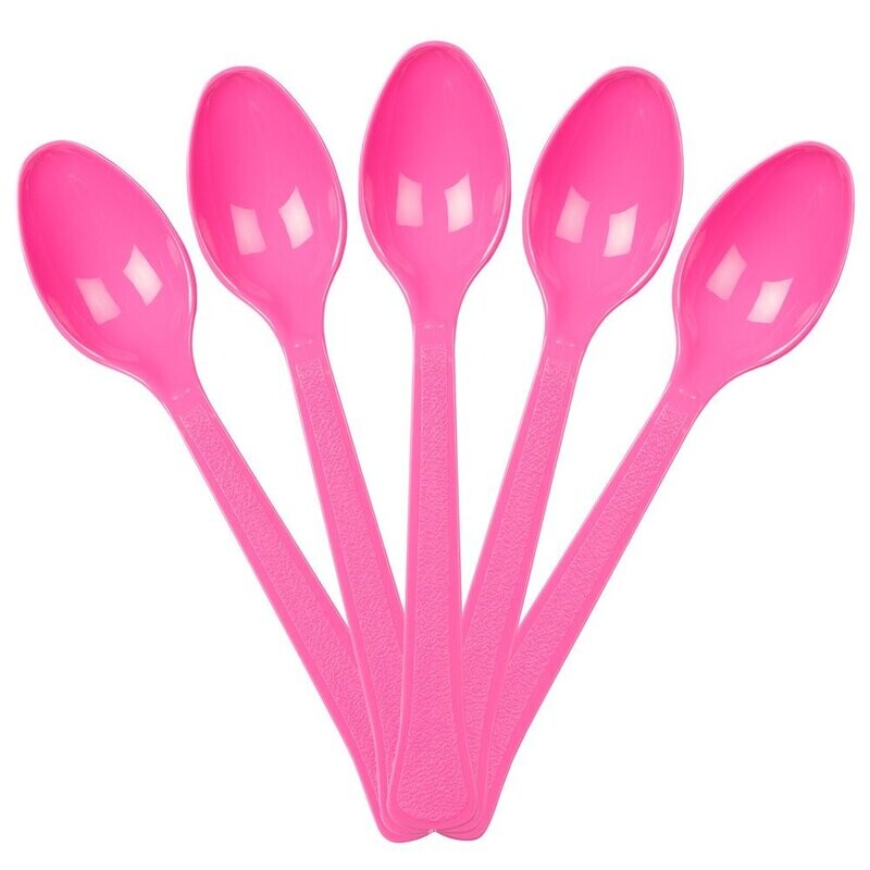 Spoons Hot Pink /20Pcs