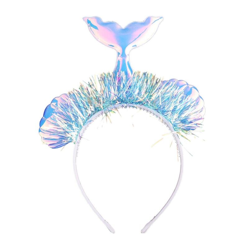 Mermaid Blue Glossy Headband /1Pc