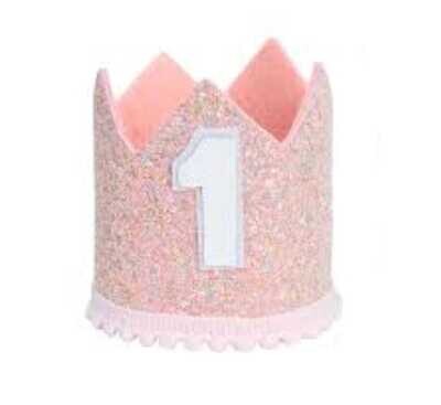 Pink Baby Crown No. 1 /1Pc