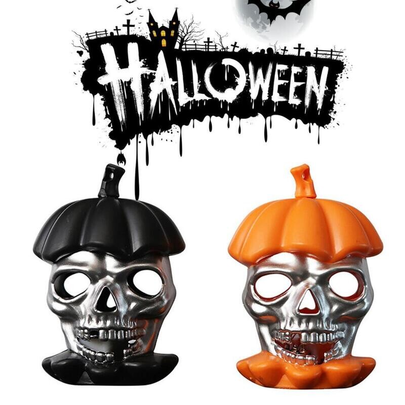 Led Light Pumpkin Skull Lantern /1Pc