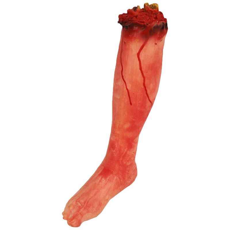 Severed Rubber Leg Halloween Decoration /1Pc