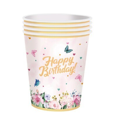 Butterflies Paper Cups /10 Pcs