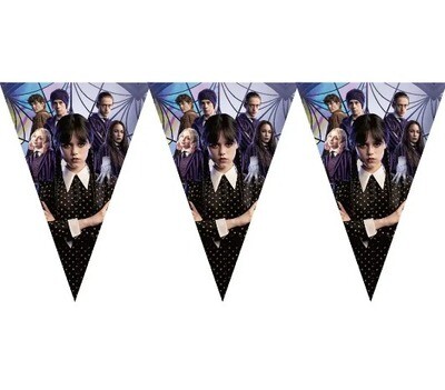 Wednesday Addams Flag Banner