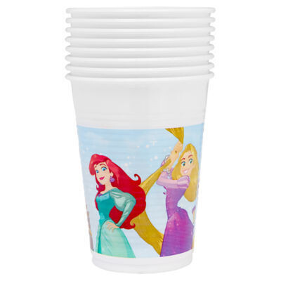 Plastic Cups Princesses /8Pcs