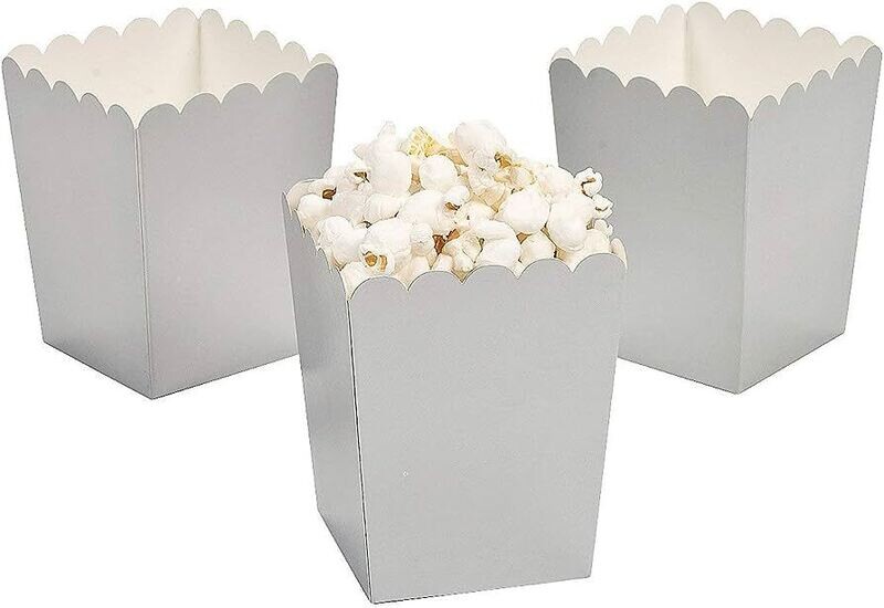 Silver Treat Boxes /6Pcs
