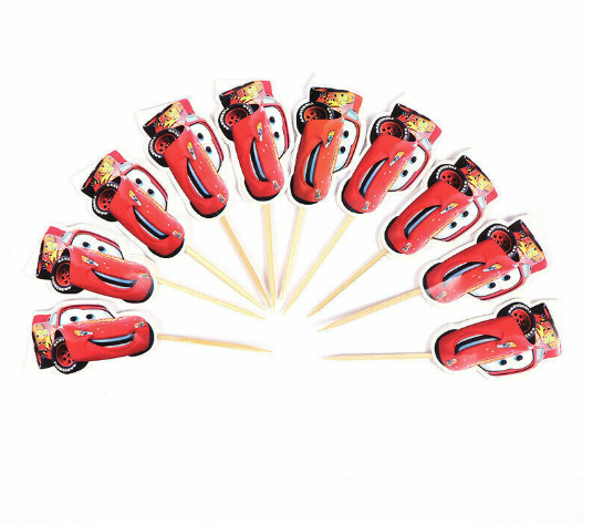 Cars Cupcake Toppers /10Pcs