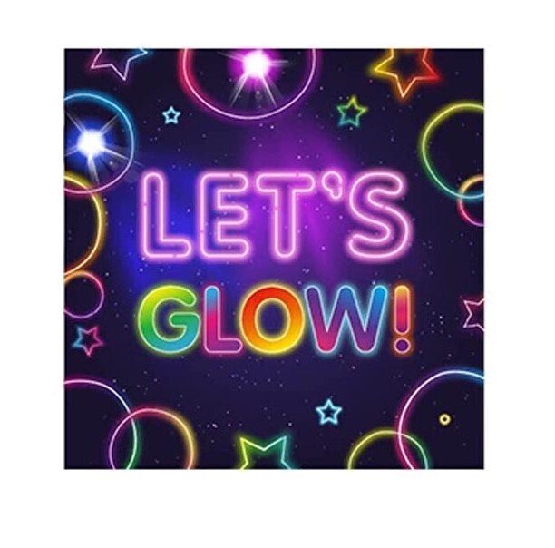 Neon Glow Napkins /20Pcs