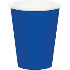 Royal Blue Paper Cups /10Pcs