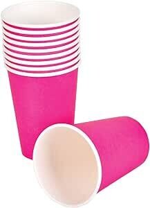 Paper Cups Hot Pink /10Pcs
