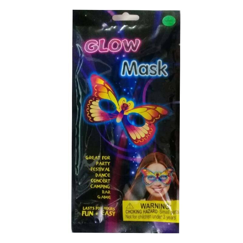 Glow In The Dark Butterfly Colorful Mask /1Pc