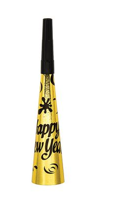 New Year’s Party Gold Horns 6/pack