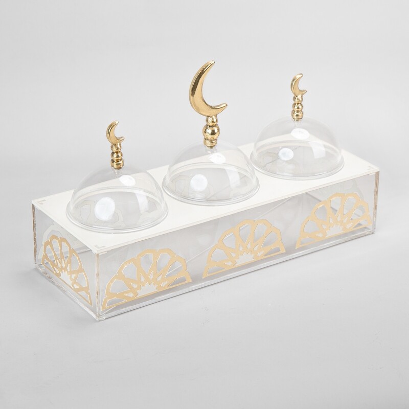 AL Nasr Arabesque Painted Rectangular Acrylic Box