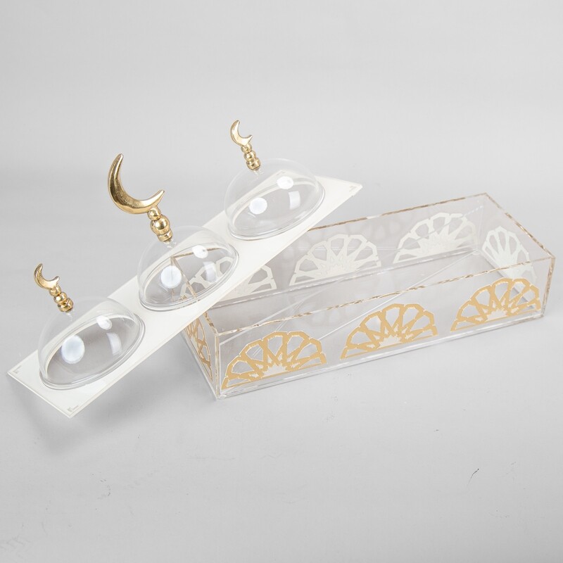 AL Nasr Arabesque Painted Rectangular Acrylic Box