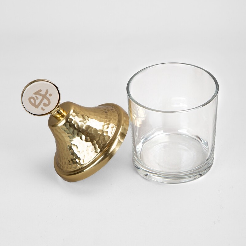 Al Nasr Calligraphy Glass Container