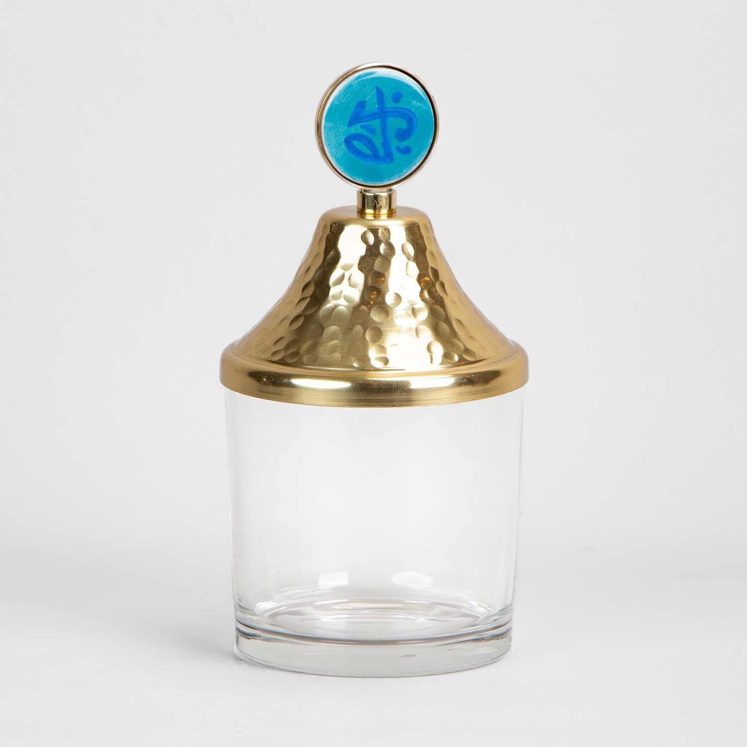 Al 3izza Calligraphy Glass Container