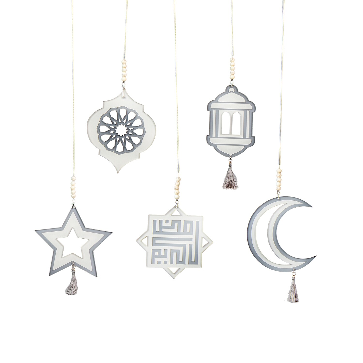 Al Karama Set Of 5 Mini Designs Hanging Decorations