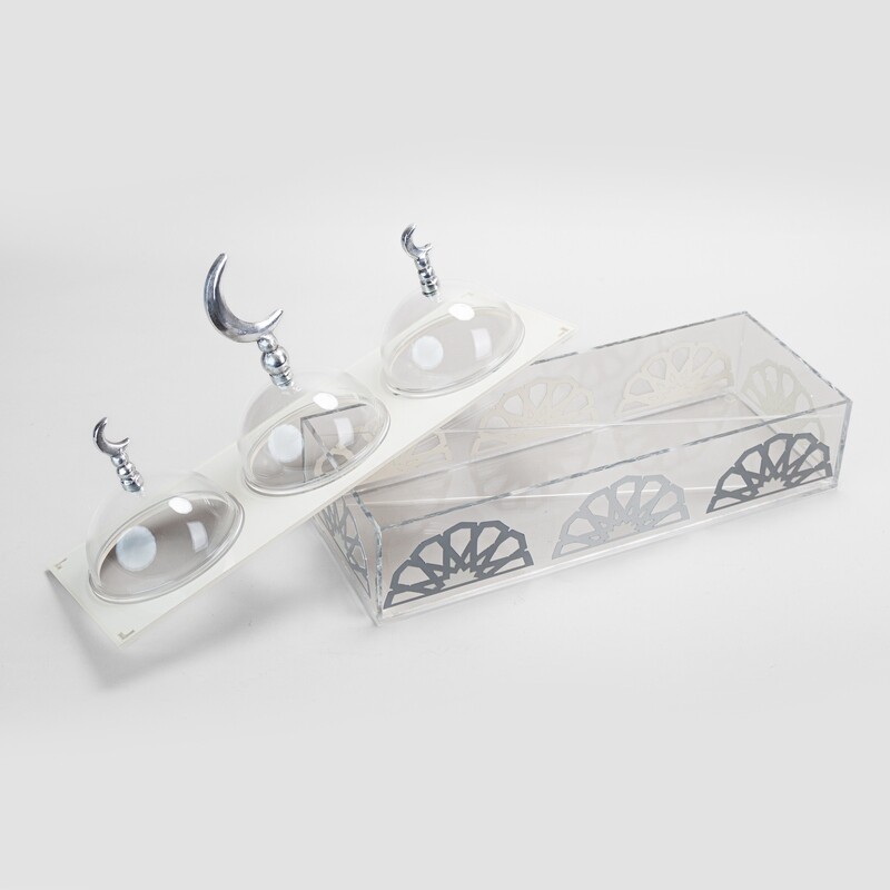 AL Karama Arabesque Painted Rectangular Acrylic Box