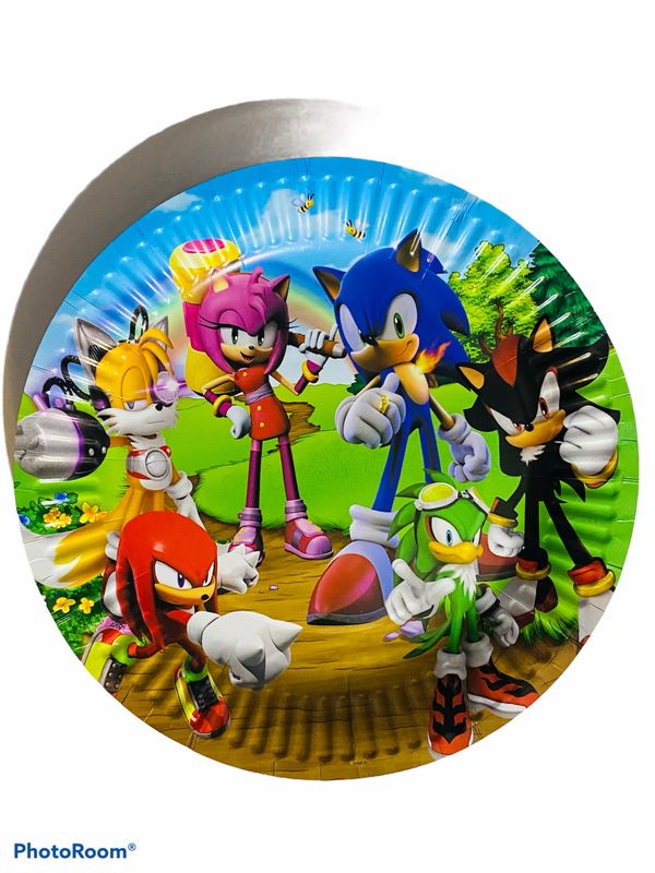 Sonic The Hedgehog Plates /10Pcs