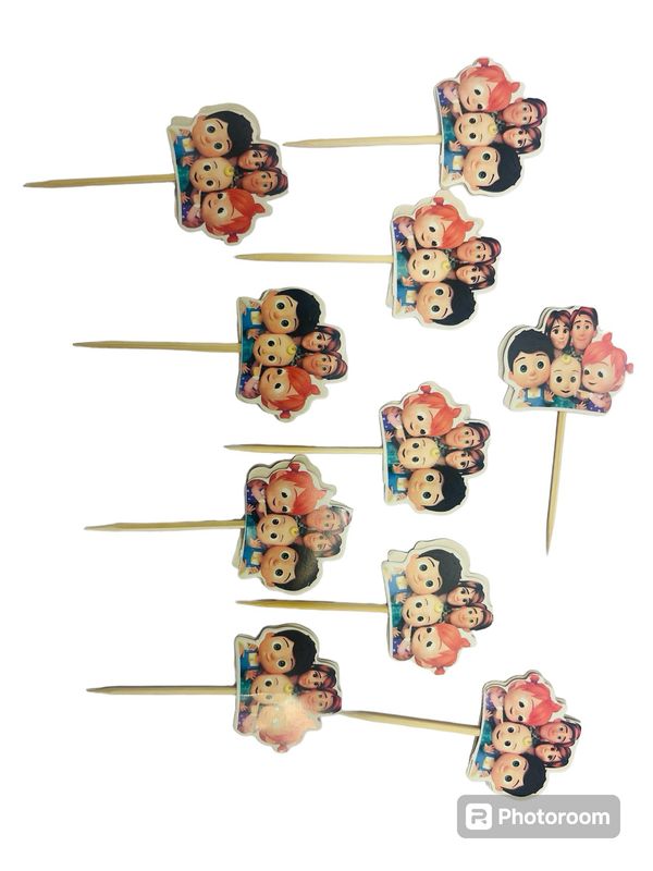 Cocomelon Cupcake Toppers /10Pcs