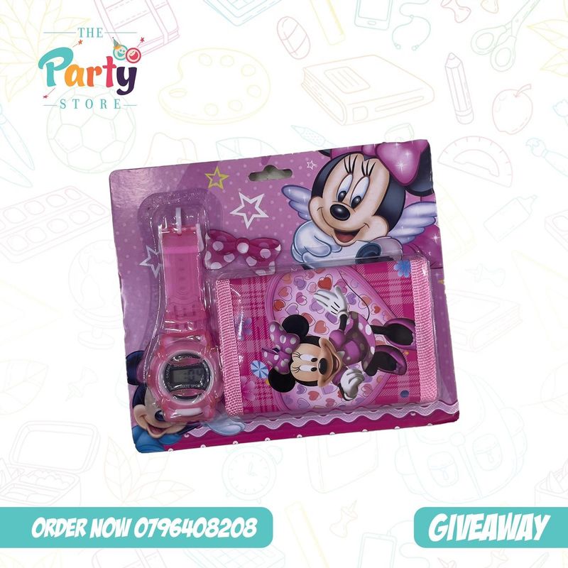 Minne Mouse Wallet And Watch