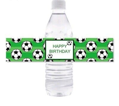 Soccer Water Bottle Label /20 Pcs