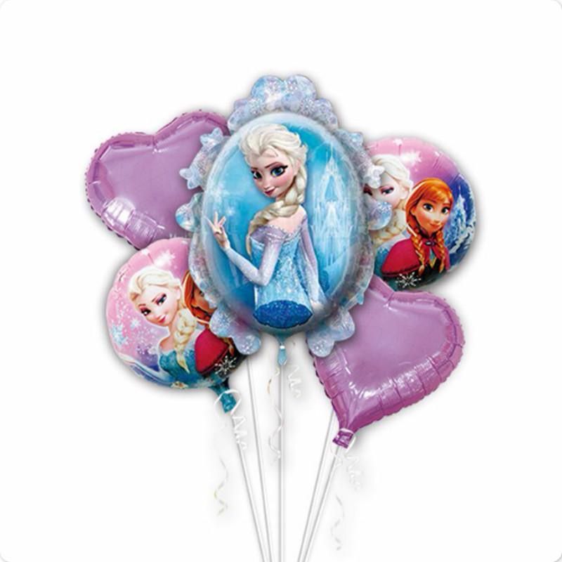 Frozen Birthday Foil Balloon \ 5 PCs