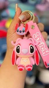 Pink Stitch Keychain /1pcs