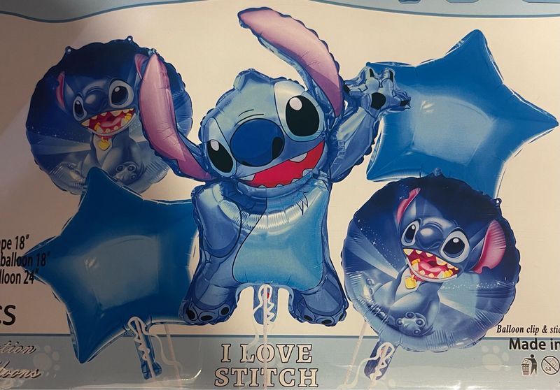 Stitch Foil Balloon /5 PCs Stitch Foil Balloon /5 PCs