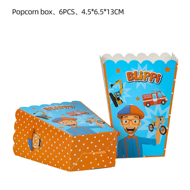 Blippi Popcorn Boxes /10 Pcs