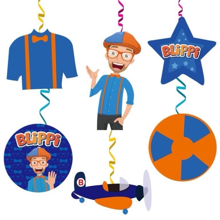 Blippi Hanging Decorations /6 PCs