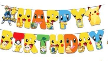 Pokémon Happy Birthday Banner