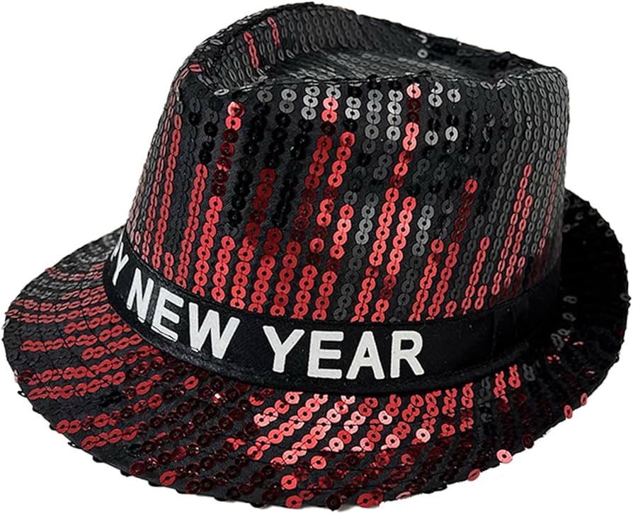 Jazz Hat Happy New Year Red