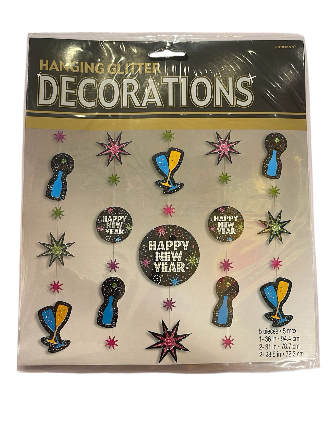 Glitter Banner Happy New Year
