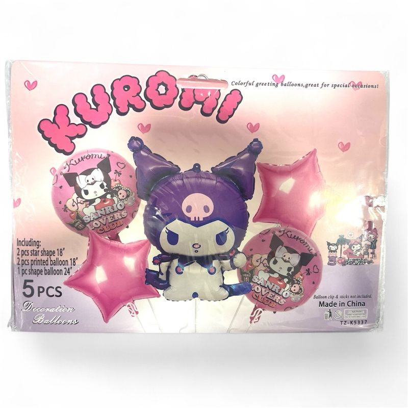 Kuromi Foil Balloons /5 Pcs