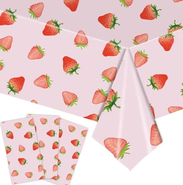 Plastic Tablecover Strawberry