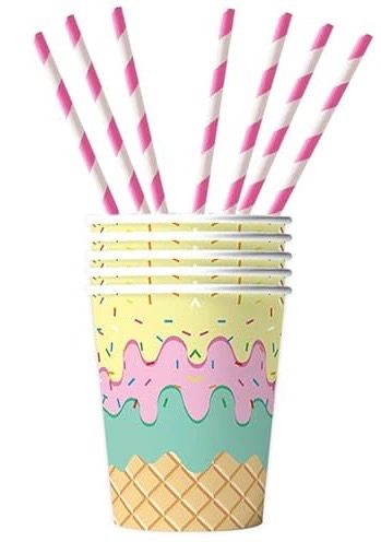 Dripping Ice Cream Cups /10 Pcs