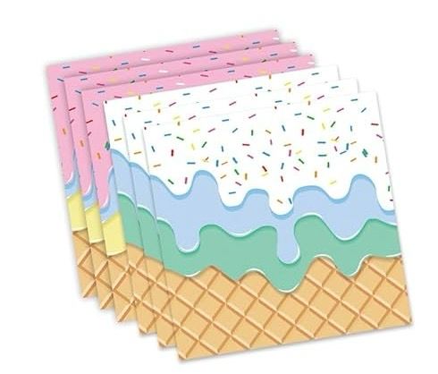 Napkins Ice Cream / 20 Pcs