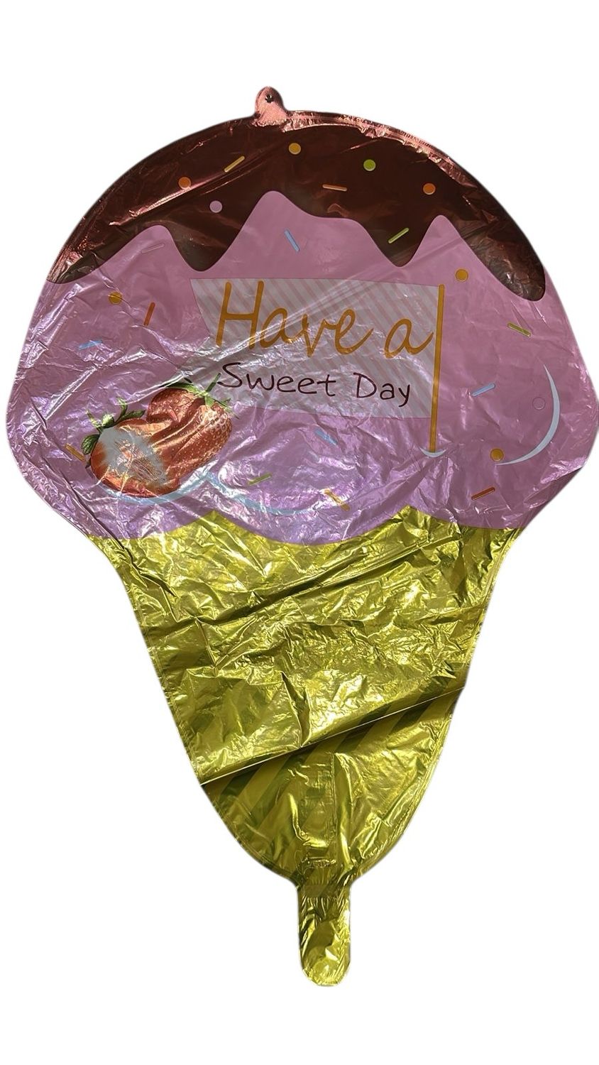 SuperShape Birthday Ice Cream Cone Foil Balloon