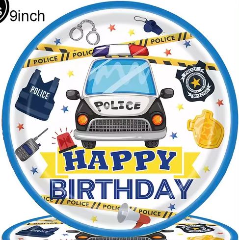 Police Plate /20 Pcs Police Plate /20 Pcs