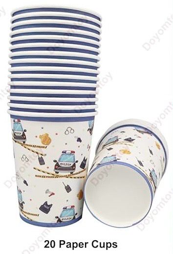 Police Cups /20 Pcs
