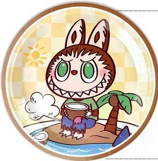 Labubu Plate /10 Pcs