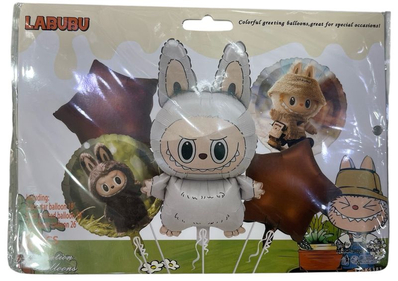 Labubu Foil Balloons /5 Pcs