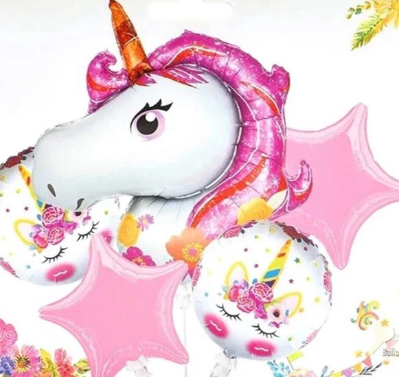 Magical Unicorn Happy Birthday Holographic Foil Balloon