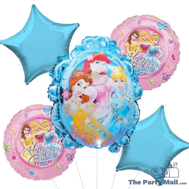 Medallion Flexi Drinking Straws Princesses Heart Strong /6Pcs