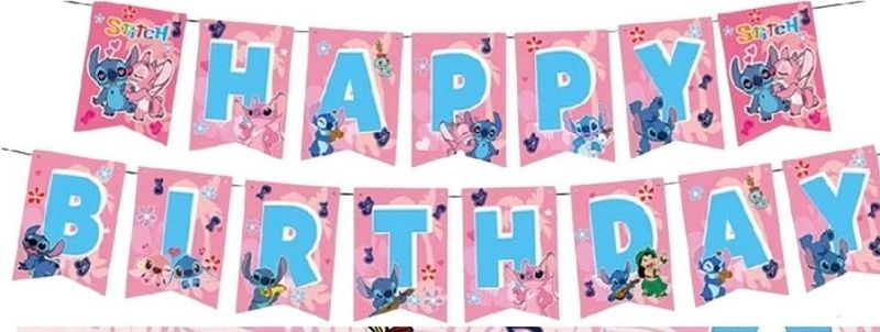 Happy Birthday Banner Stitch