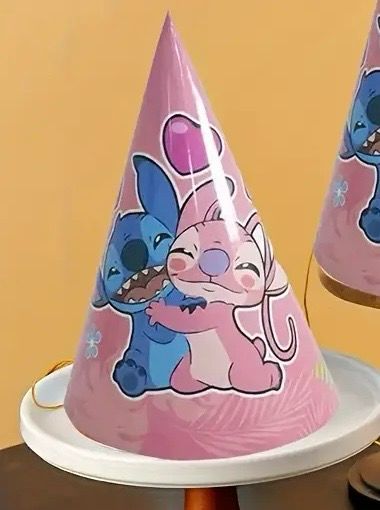 Stitch Pink Hat /6 Pcs