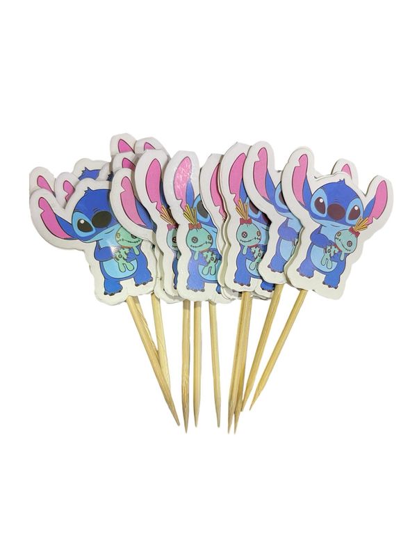 Stitch Cup Cake Topper/10 Pcs