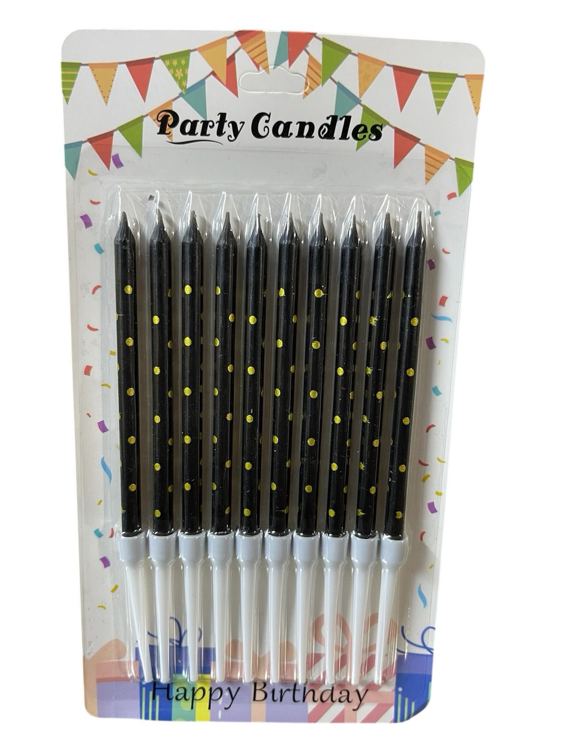 شمع اسود منقط/١٢ كرت