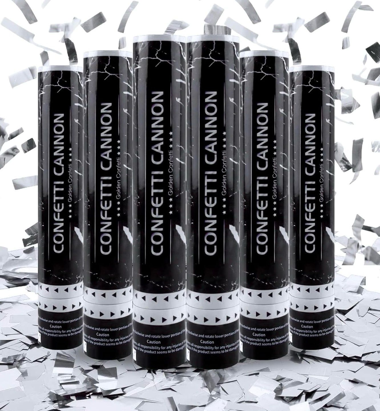 Silver Confetti Poppers /1Pc