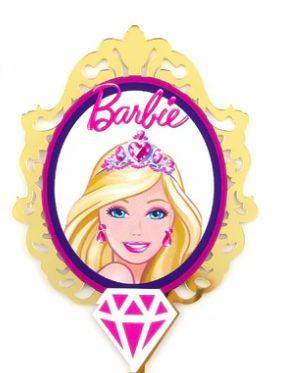 Barbie Acrylic Cake Topper /1Pc